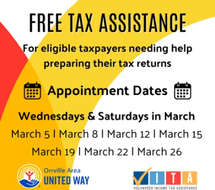 Volunteer Income Tax assistance (VITA) 2025 Appointment Dates