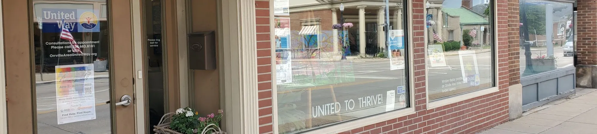 Orrville Area United Way office at 135 Main Street, Orrville